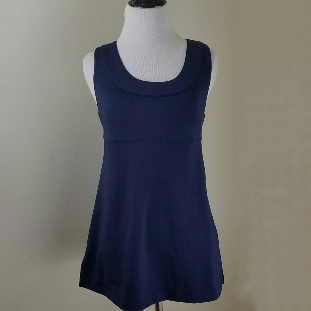 Athleta Navy Scoop Neck Tank Top